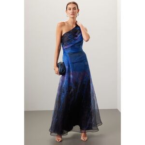 Rene Ruiz Collection Blue Organza Gown 💚